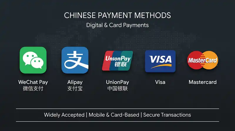 神秘视频支持的支付方式包括微信支付、支付宝、银联、信用卡和借记卡